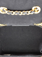 Camellia Bow Vanity Case with Chain Quilted Lambskin Mini crossbody bag
