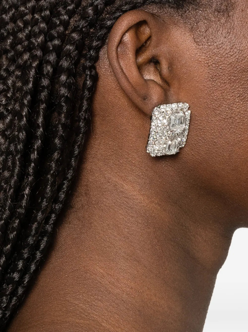 crystal-embellished earrings