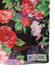 Floral-Print Silk Scarf