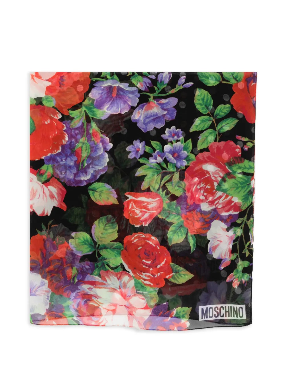 Floral-Print Silk Scarf