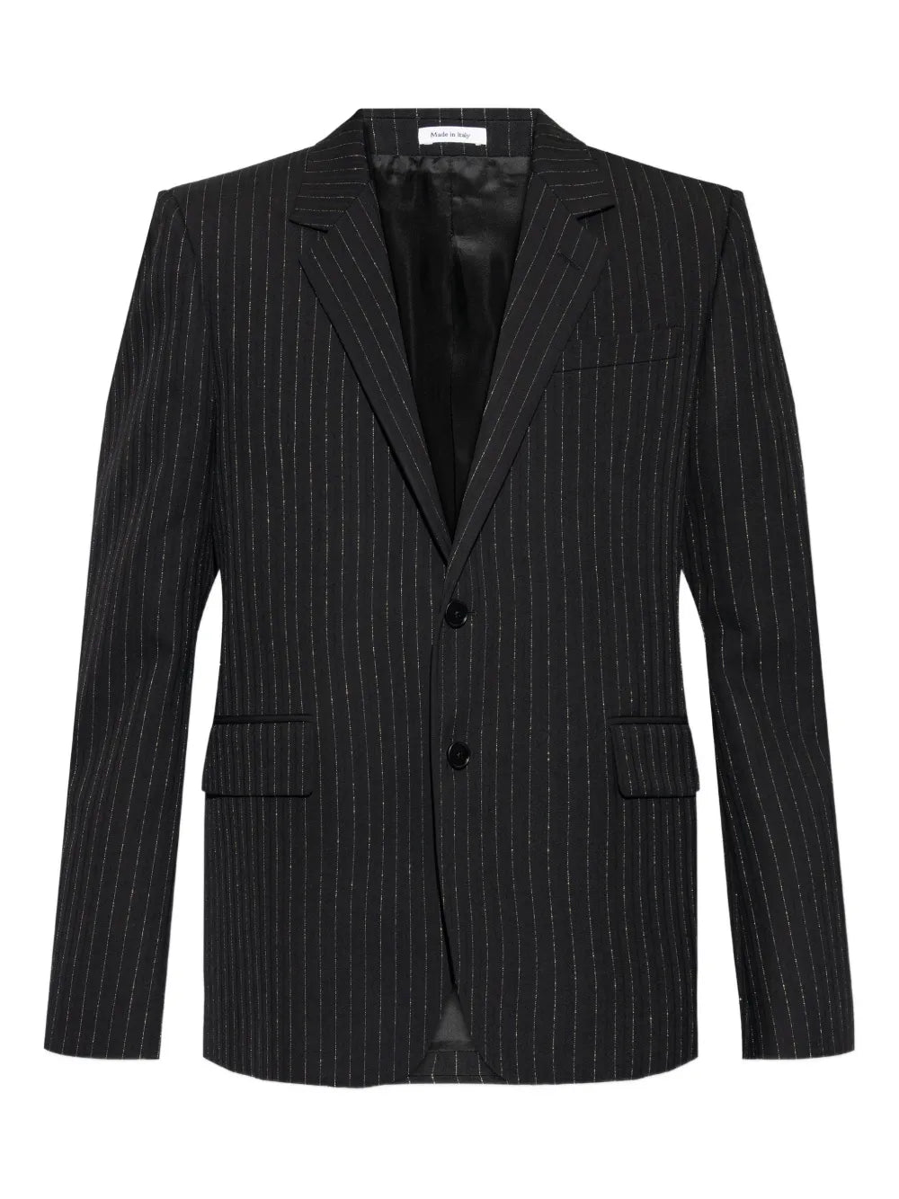 pinstriped blazer