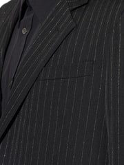 pinstriped blazer