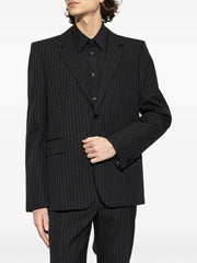 pinstriped blazer