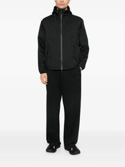 zip-up hooded jacket
