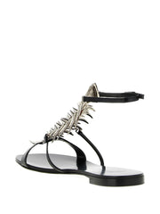 metal slim sandals