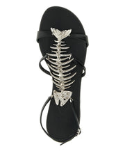 metal slim sandals