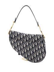Saddle Handbag with Strap Oblique Canvas Medium shoulder bag
