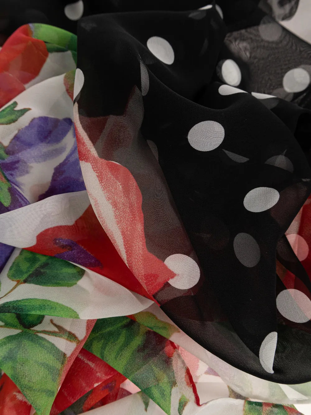 Floral-Print Silk Scarf