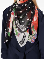 Floral-Print Silk Scarf