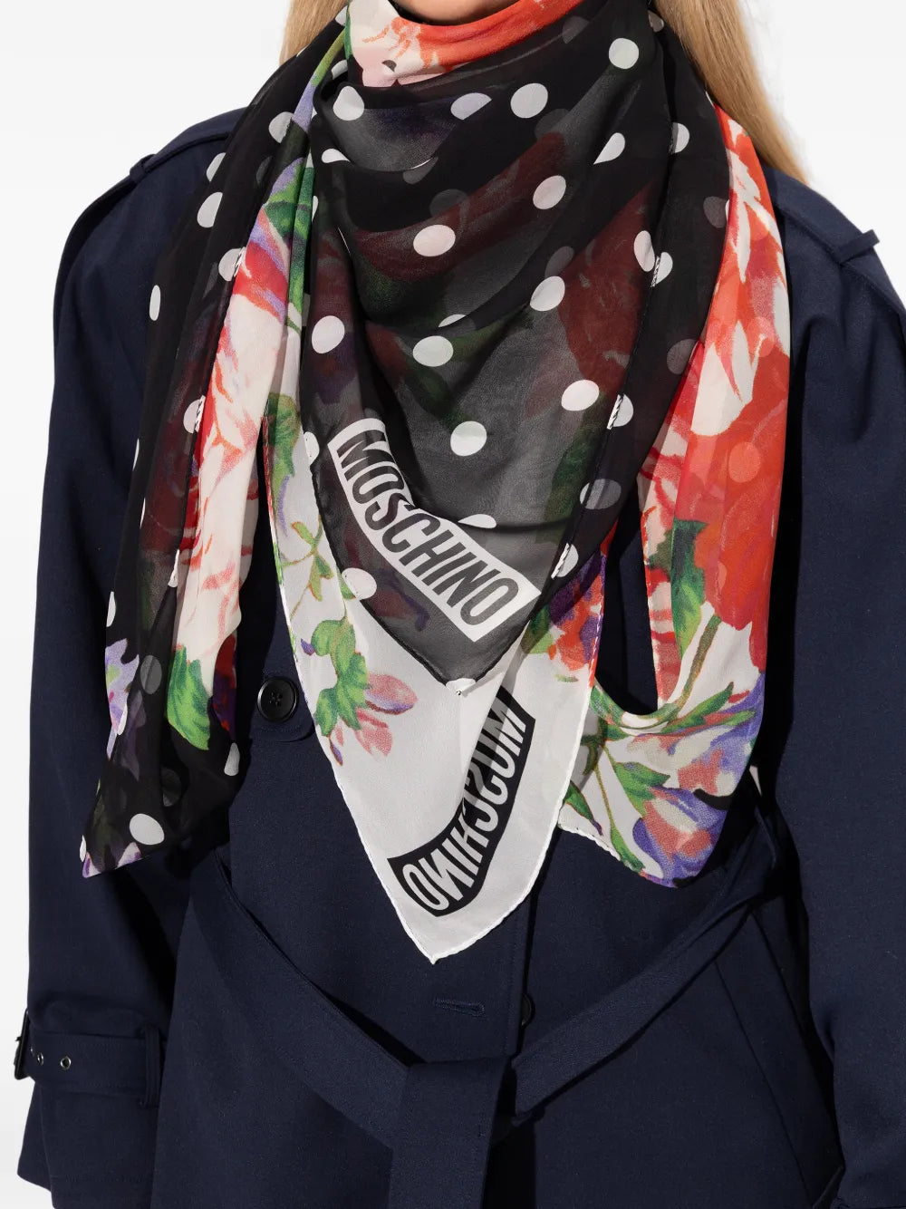 Floral-Print Silk Scarf