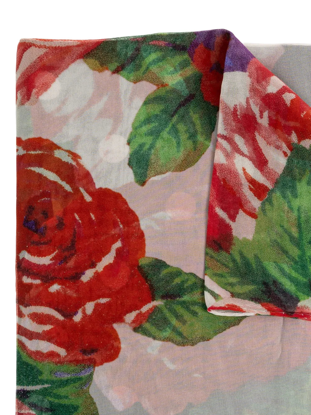 Floral-Print Silk Scarf