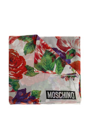 Floral-Print Silk Scarf