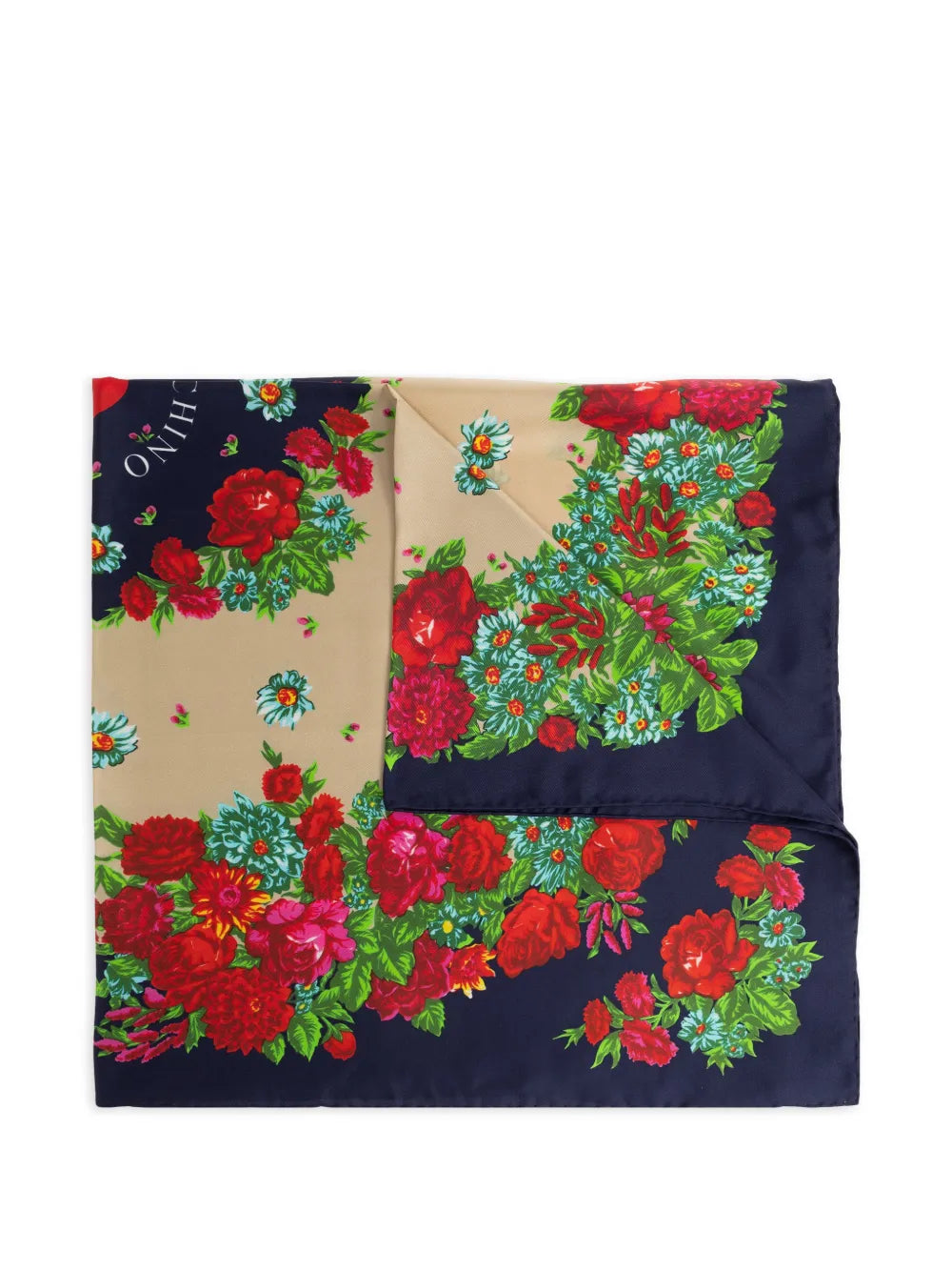 Floral-Print Silk Scarf