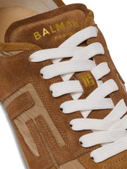 Racer suede panelled sneakers