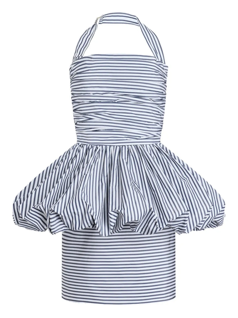 halterneck mini dress