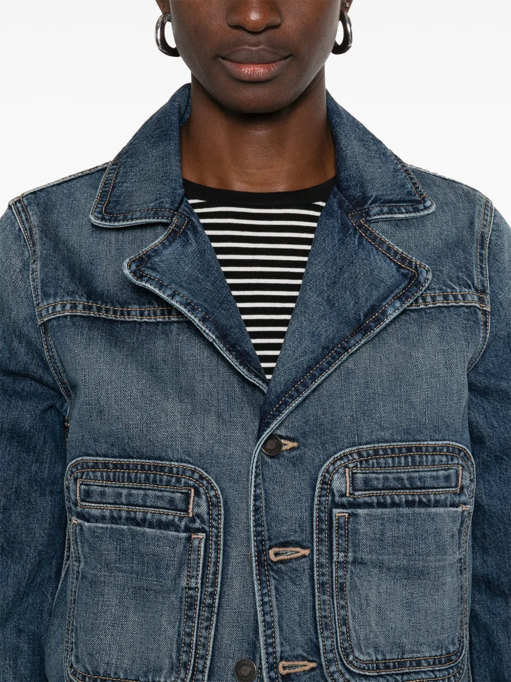 patch-pocket denim jacket