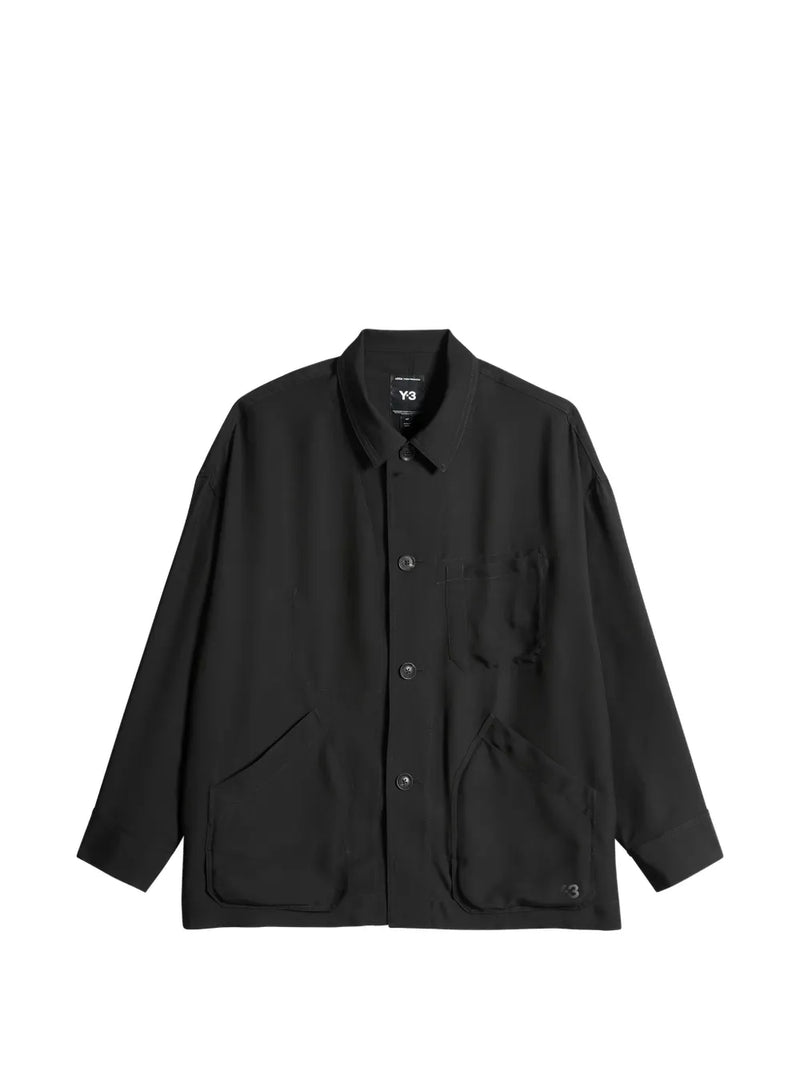 button-up front-pocket shirt