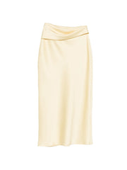 draped midi skirt