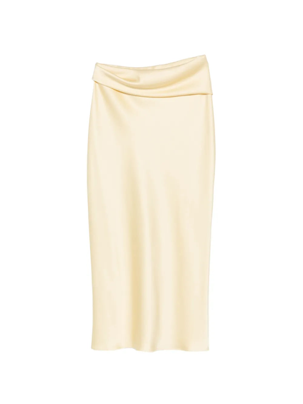 draped midi skirt