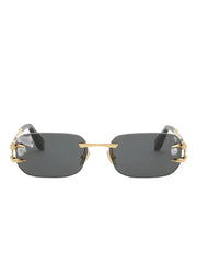 metal rimless sunglasses