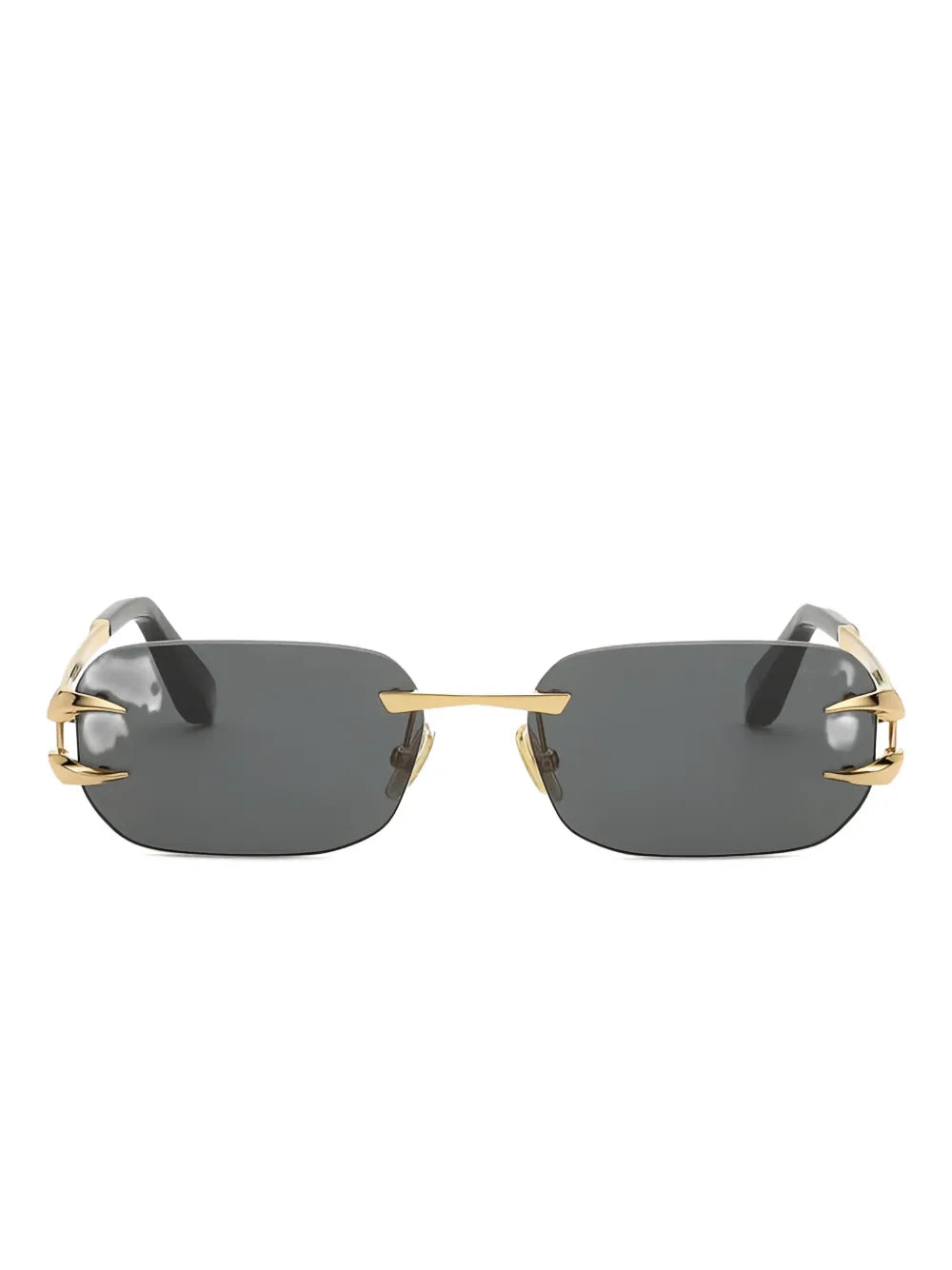 metal rimless sunglasses