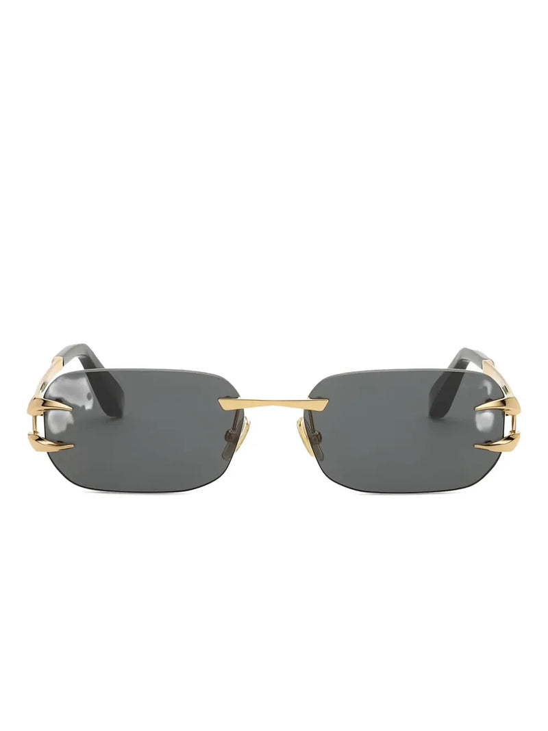 metal rimless sunglasses