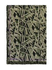 geometric-print scarf