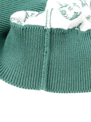 monogram knit cotton top
