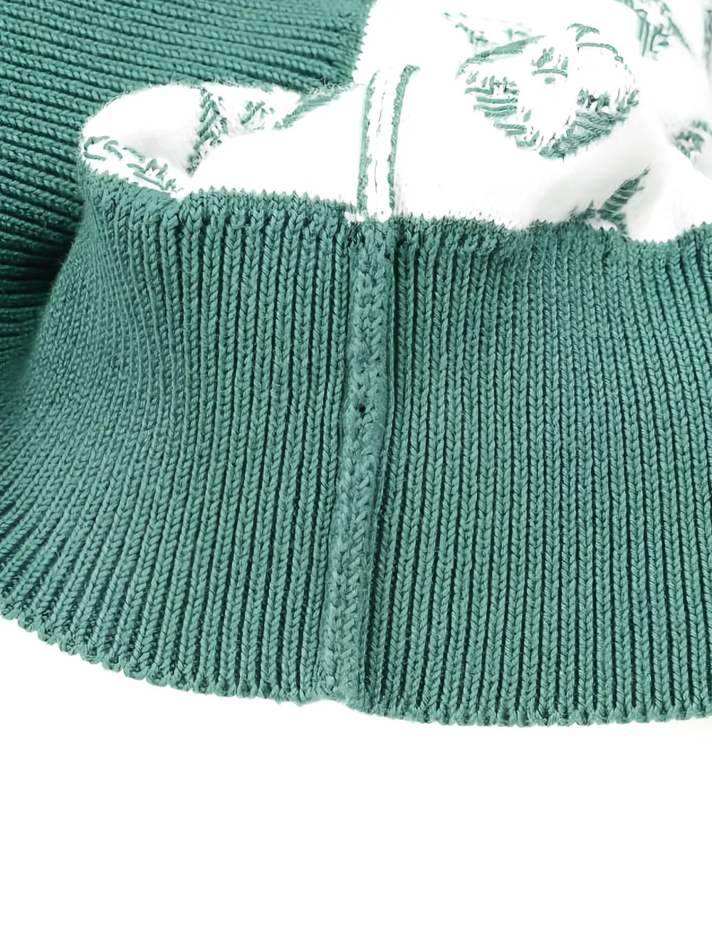 monogram knit cotton top