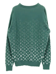 monogram knit cotton top