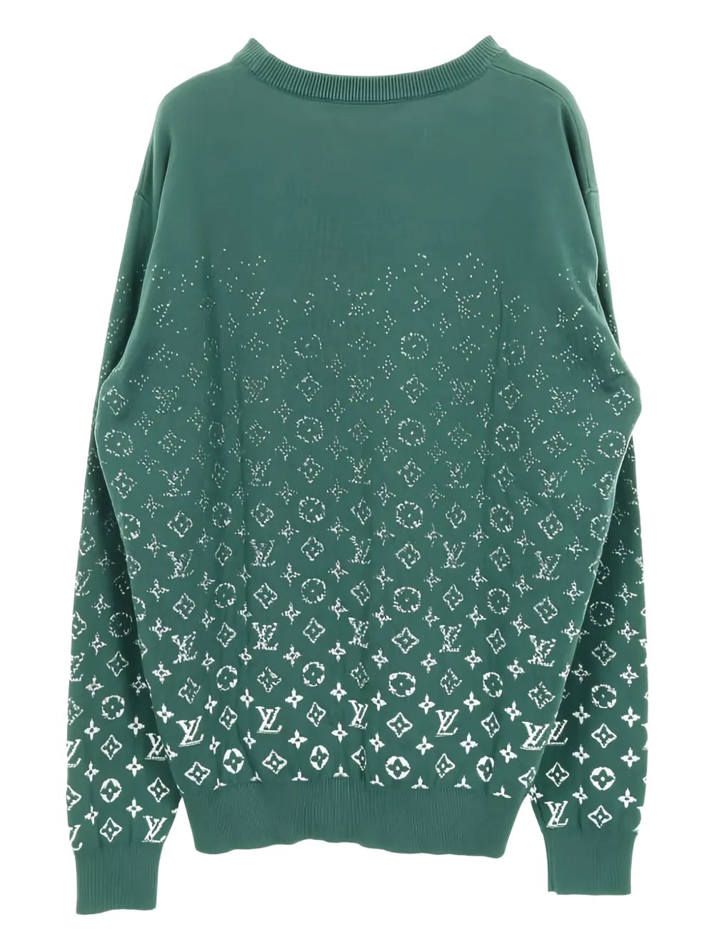 monogram knit cotton top