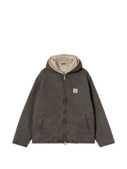 zip-up hooded jacket