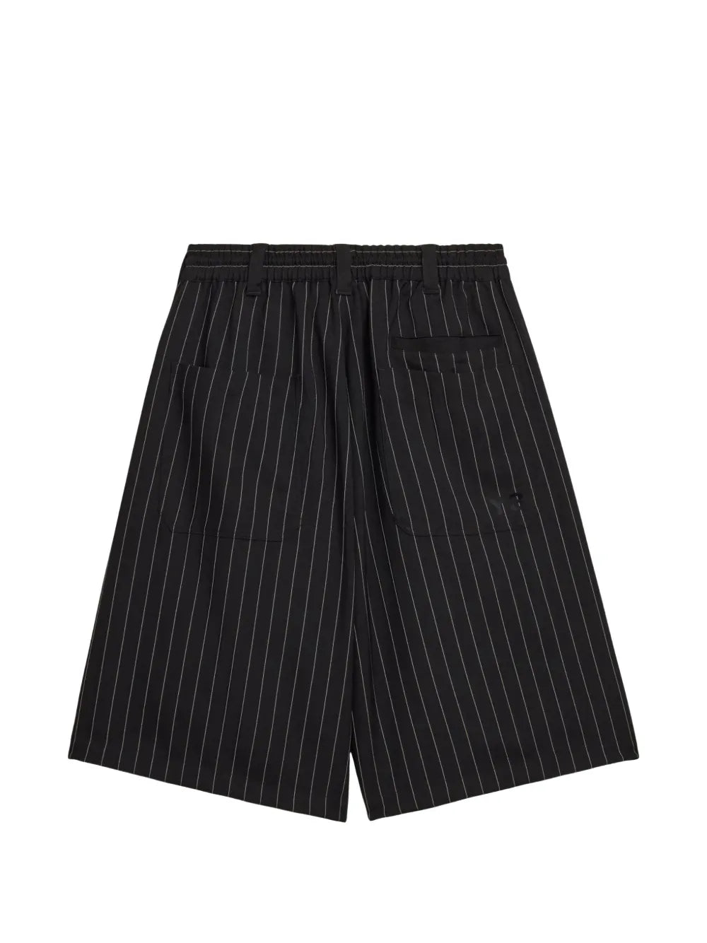pinstripe drawstring shorts