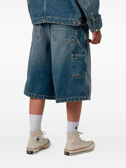 belt loops denim shorts