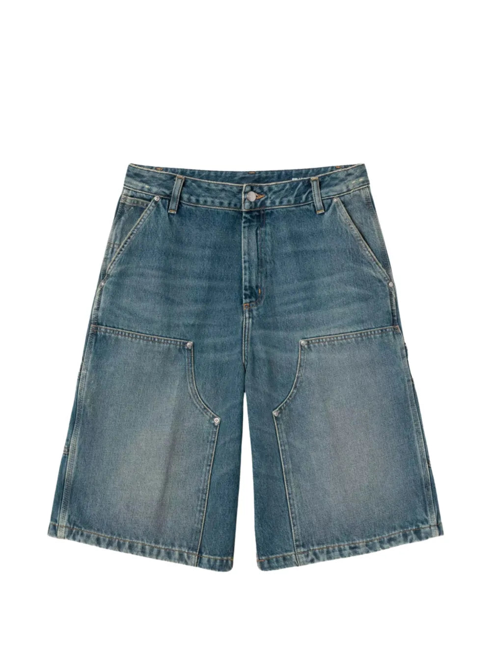 belt loops denim shorts