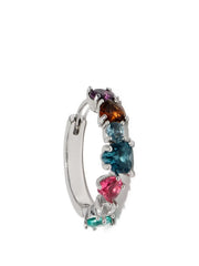 crystal-embellished hoop earrings