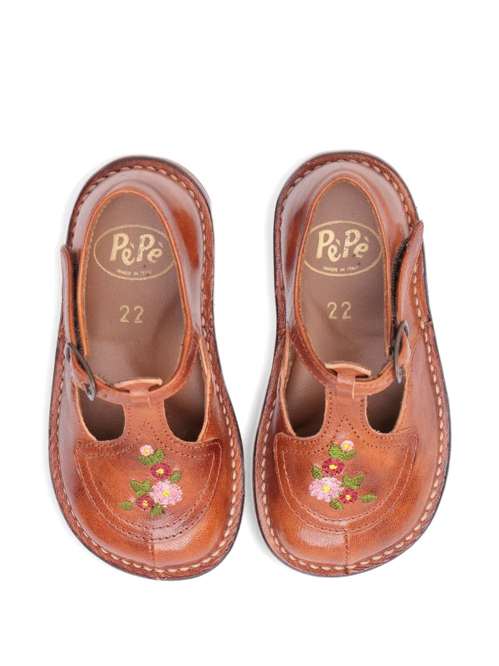 floral-embroidered shoes