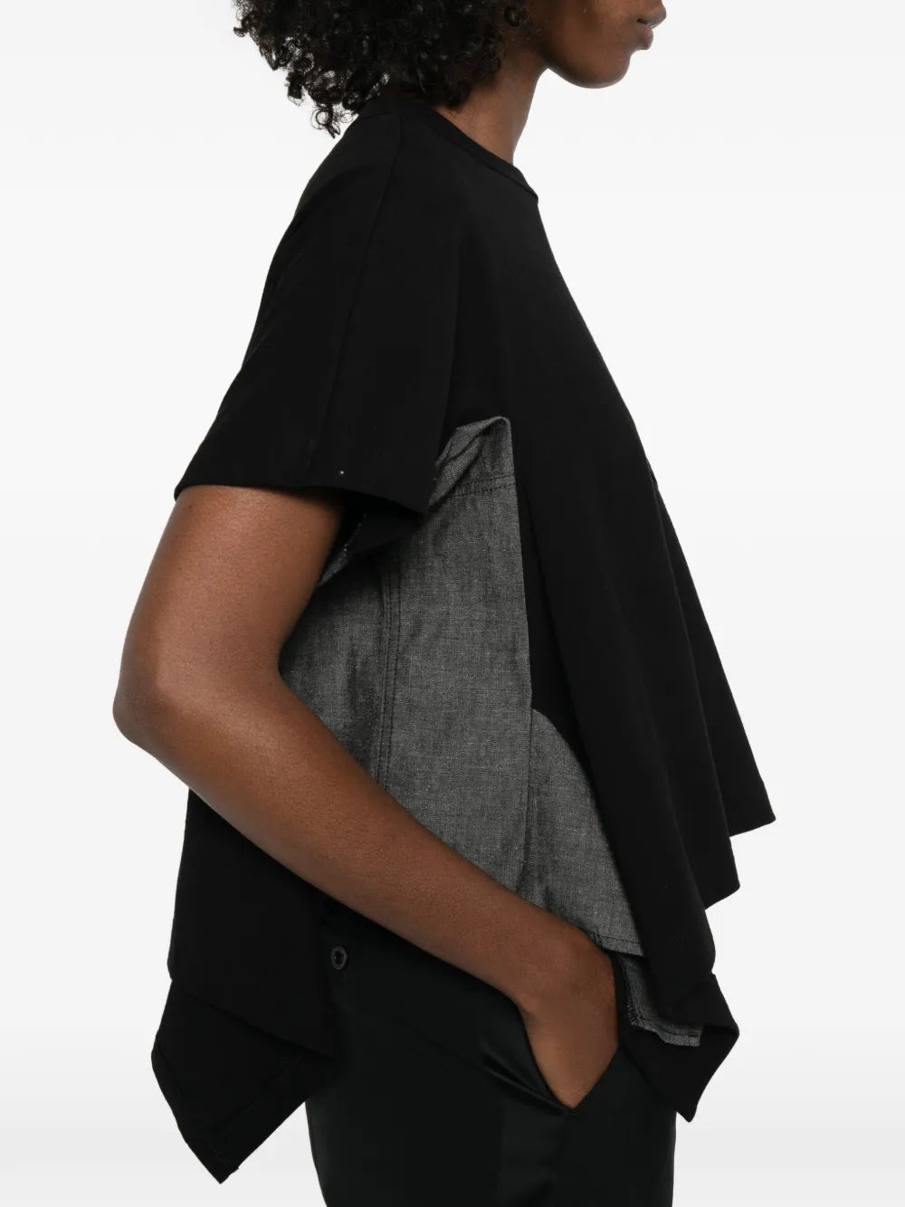 chest-pocket asymmetric T-Shirt