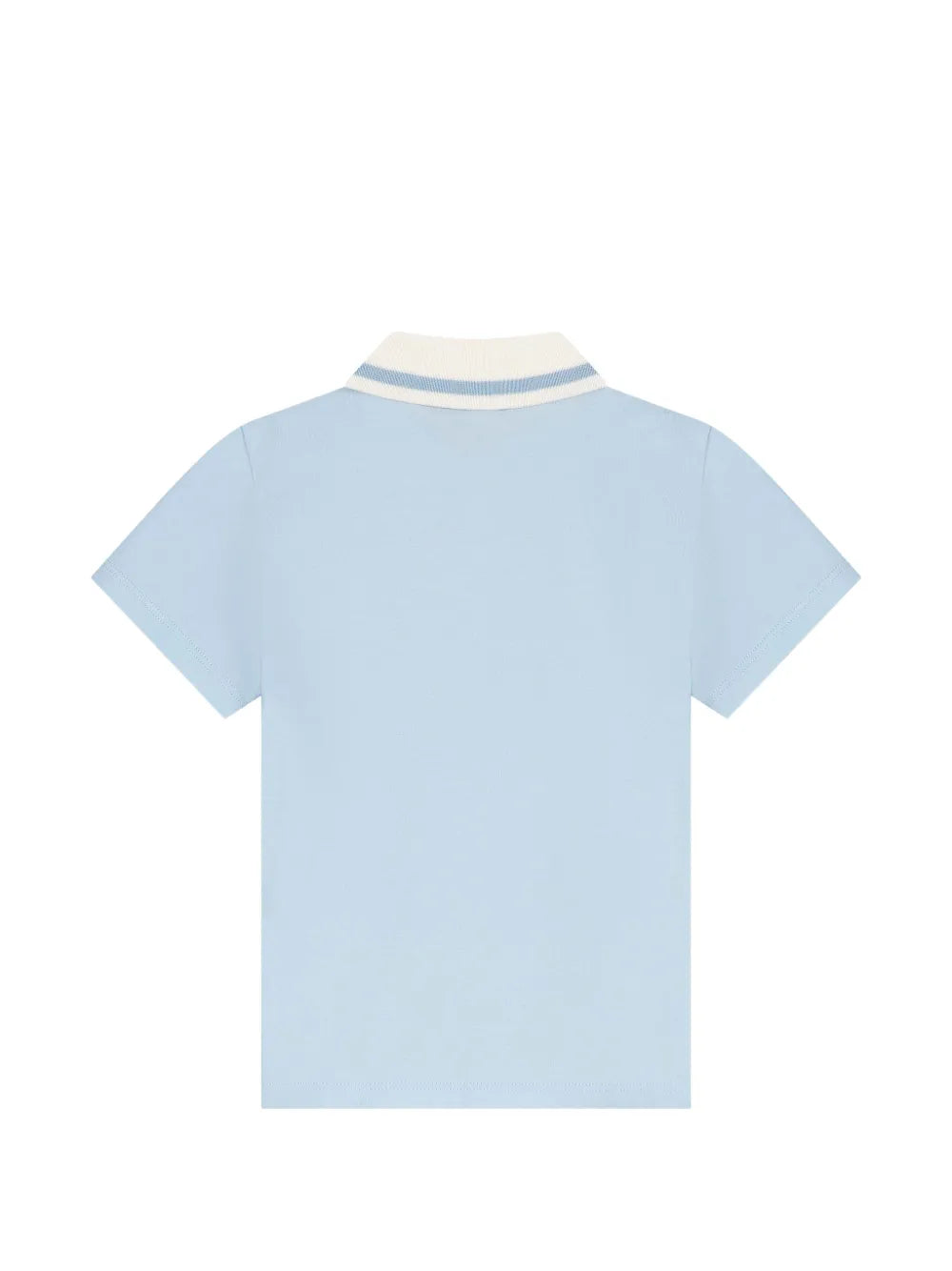 logo-embroidered stripe polo shirt