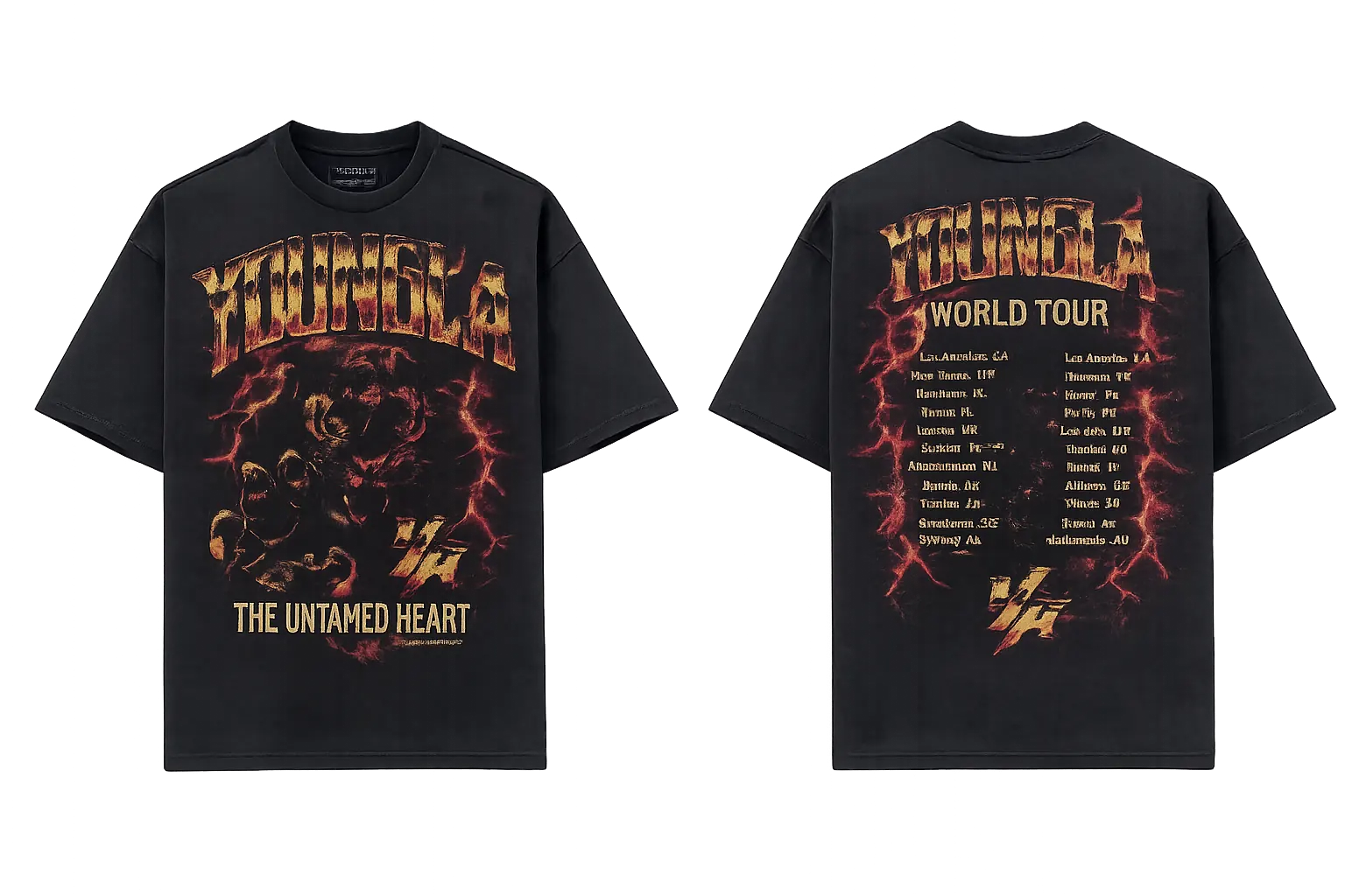 Vintage World Tour Tees Wild Instinct