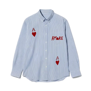 City Off Domes Aamore Blue Stripe Shirt