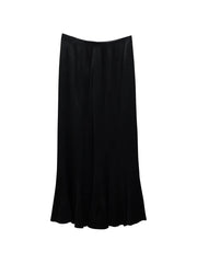 wide-leg satin trousers