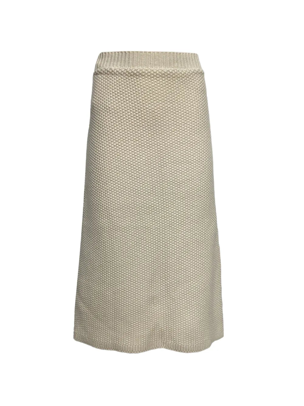 knitted midi skirt