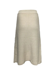 knitted midi skirt