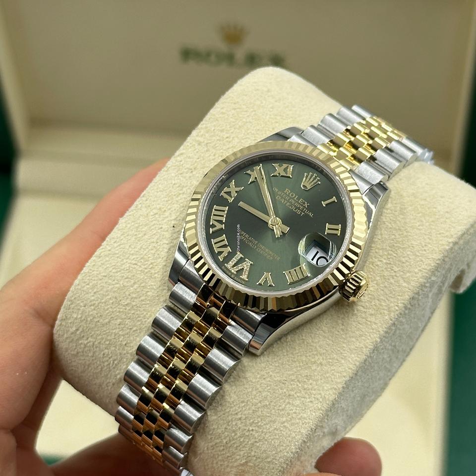Rolex Datejust 31 278273 Green Roman VI diamonds jub 2025