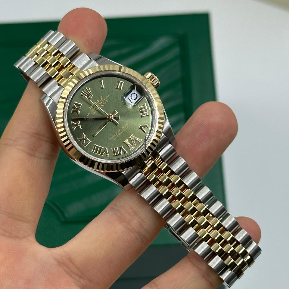 Rolex Datejust 31 278273 Green Roman VI diamonds jub 2025