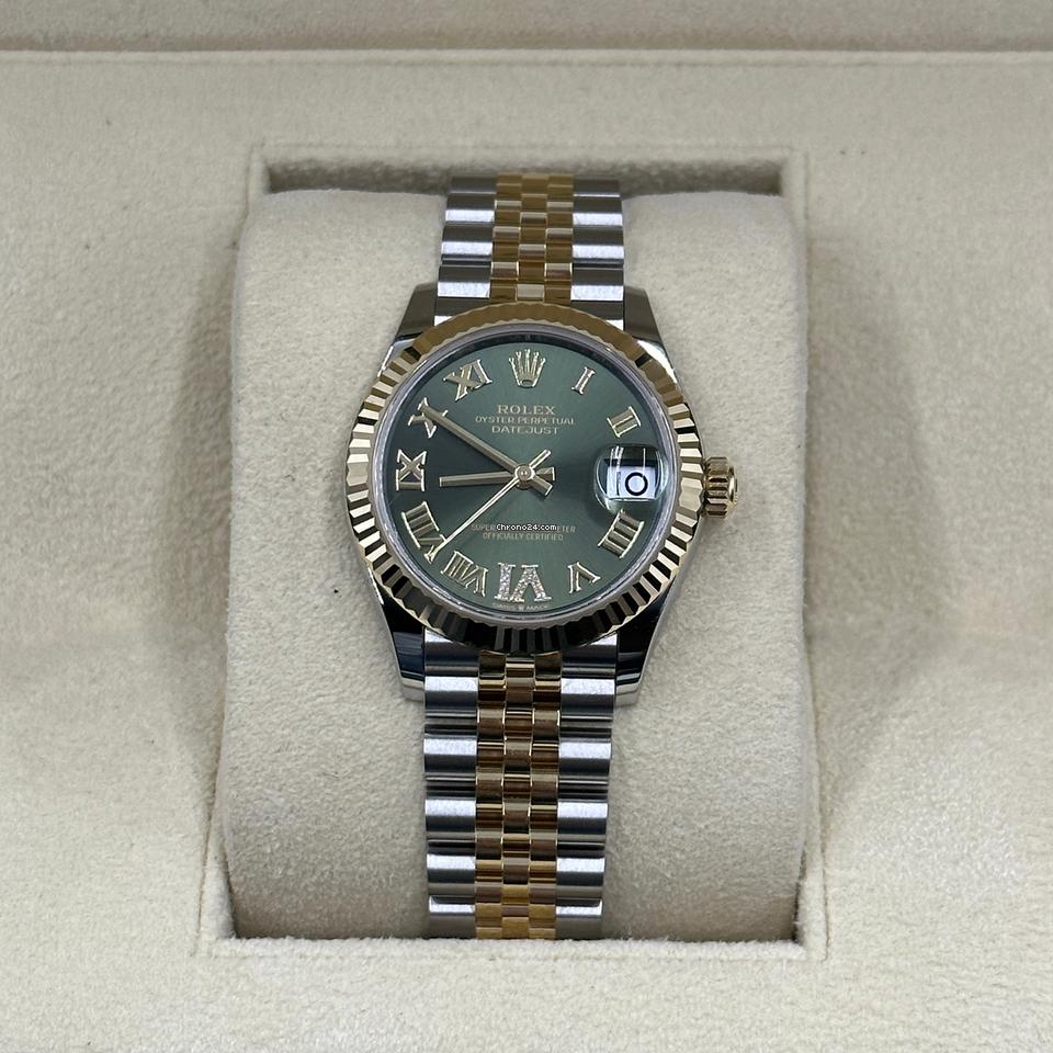 Rolex Datejust 31 278273 Green Roman VI diamonds jub 2025