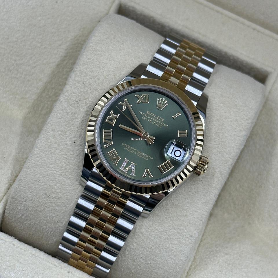 Rolex Datejust 31 278273 Green Roman VI diamonds jub 2025