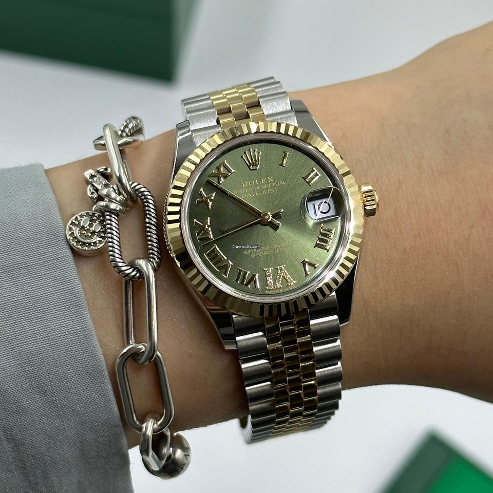 Rolex Datejust 31 278273 Green Roman VI diamonds jub 2025