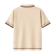 Monaco Knit Polo – Warm Oat
